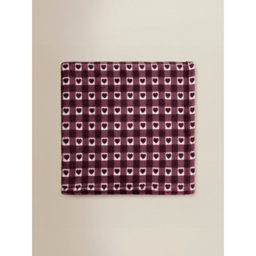 Burgundy Gingham Heart Super-Soft Throw  - 120 x 150 cm