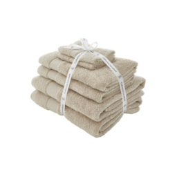 Catherine Lansfield Natural Antibacterial Towel Bale - Set of 6