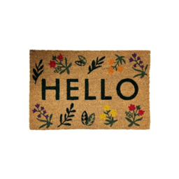 Mighty Mat Stencilled Coir Mat - 38 x 58 cm