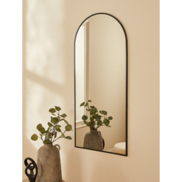 Black Thin Arch Mirror