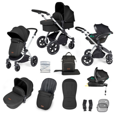 Ickle Bubba Stomp Luxe All-in-One I-Size Travel System With Isofix Base