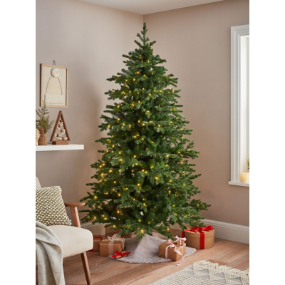7ft Green Pre Lit Christmas Tree