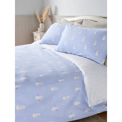 Stacey Solomon Snowman Cotton Reversible Duvet Set