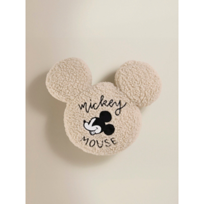 Disney Mickey Mouse-Shaped Natural Cushion