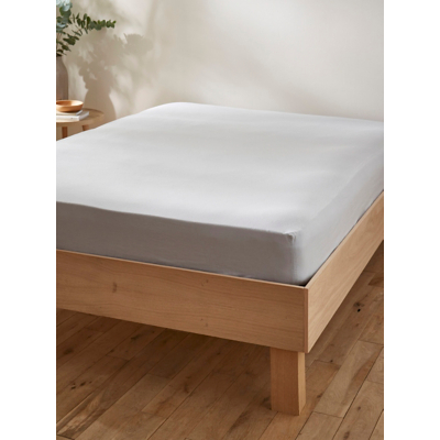 Martex Touch of Linen Ice Blue Fitted Sheet