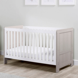 Ickle Bubba Grey & White Pembrey Cot Bed