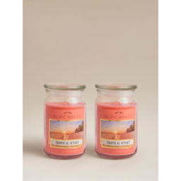 Tropical Sunset Jar Candle - Set of 2