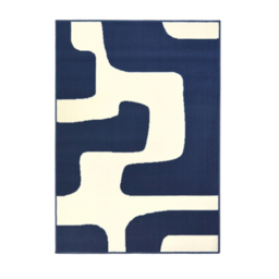 maker Maestro Geo Blocks Rug Navy