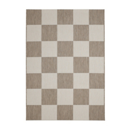 maker Indoor/Outdoor Natural Checkerboard Rug