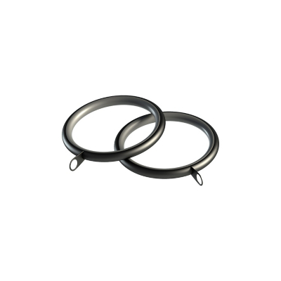 Speedy Black Nikola 28mm Curtain Rings - Pack of 8