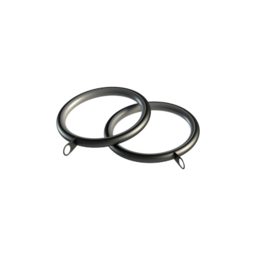 Speedy Black Nikola 28mm Curtain Rings - Pack of 8