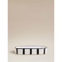 Vanilla & Tonka Bean Ceramic Striped XL Candle