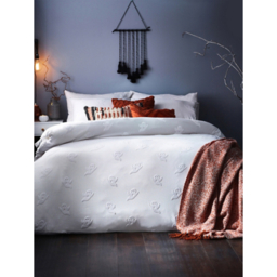 Furn Ghost Tufted 100% Cotton Duvet Cover Set