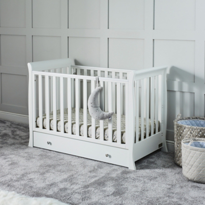Ickle Bubba White Snowdon Mini Cot Bed