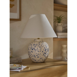 Blue & White Splatter Table Lamp