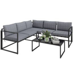 Outsunny 3 Piece L-Shape Garden Corner Sofa