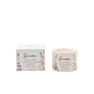 The Cottage Garden Ceramic Candle - Grandma