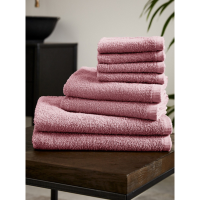 Catherine Lansfield Pink Quick Dry Towel Bale - Set of 8