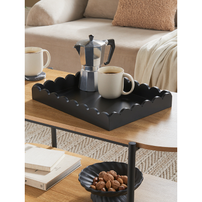 Black Wooden Tray