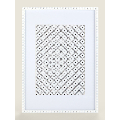 White A4 Beaded Frame