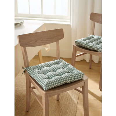 Gingham Seat Pads Set of 2