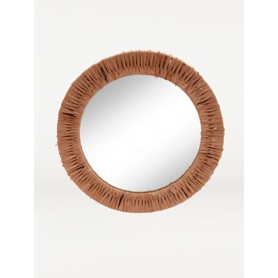 Natural Handwoven Rattan Mirror