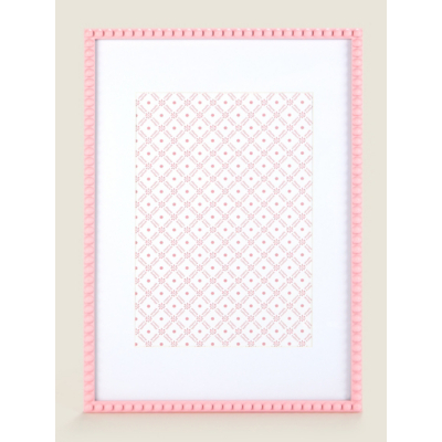 Pink A4 Beaded Frame