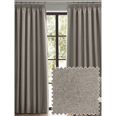 Furn Dawn Textured Blackout Pencil Pleat Curtains