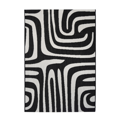 maker Monochrome Zebra Print Indoor/Outdoor Rug