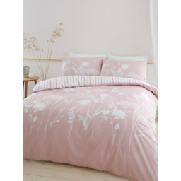 Catherine Lansfield Blush Meadowsweet Floral Duvet Set