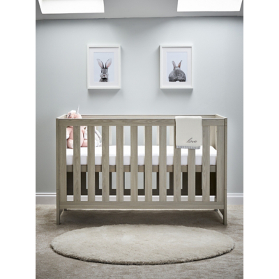 Obaby Grey Wash Nika Cot Bed