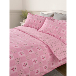 Stacey Solomon Pink Raspberry Patch Cotton Duvet Set