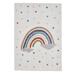 Think Rugs Vida Machine Washable Kids Rainbow Rug