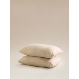 Brushed Cotton Plain Pillowcase Pair