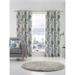 Fusion Duck Egg Sander Eyelet Curtains