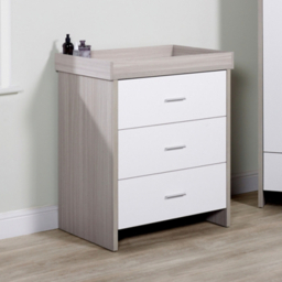 Ickle Bubba Grey & White Pembrey Changing Unit / Chest