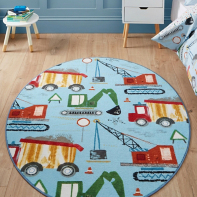 Catherine Lansfield Kids Rug Construction 133x133cm