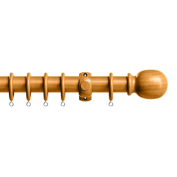 Speedy Antique Pine Victory Wood 28mm Pole Set
