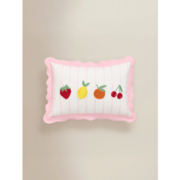 Pink Mixed Fruit Tufted Cushion