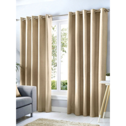 Fusion Cannes Natural Eyelet Curtains