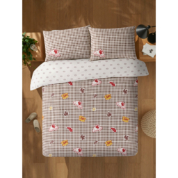 Gilmore Girls Brown Brushed Cotton Soft & Cosy Duvet Set