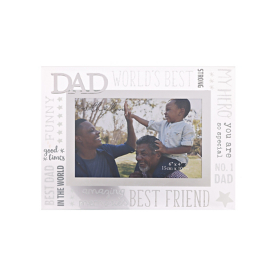 With Love Glass Frame With 3D Dad