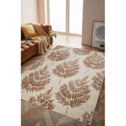 maker Terracotta Vision Fern Leaf Rug