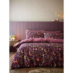 Catherine Lansfield Plum Enchanted Twilight Duvet Set