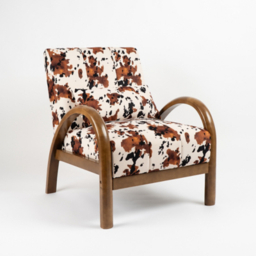 Scottish Everlasting Cow Print Accent Chair