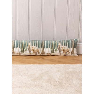 Evans Lichfield Stag Scene Velvet Draught Excluder