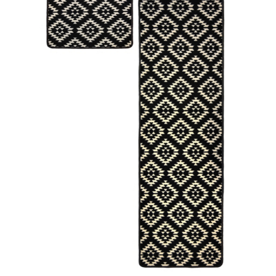 Relay Geometric Runner & Mat Pack Black