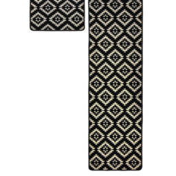 Relay Geometric Runner & Mat Pack Black