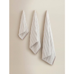 Taupe Two-Tone Textured Cotton Towel Range