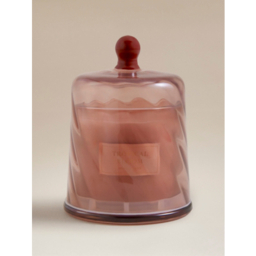 Botanical Tropical Bloom Swirl Cloche Candle